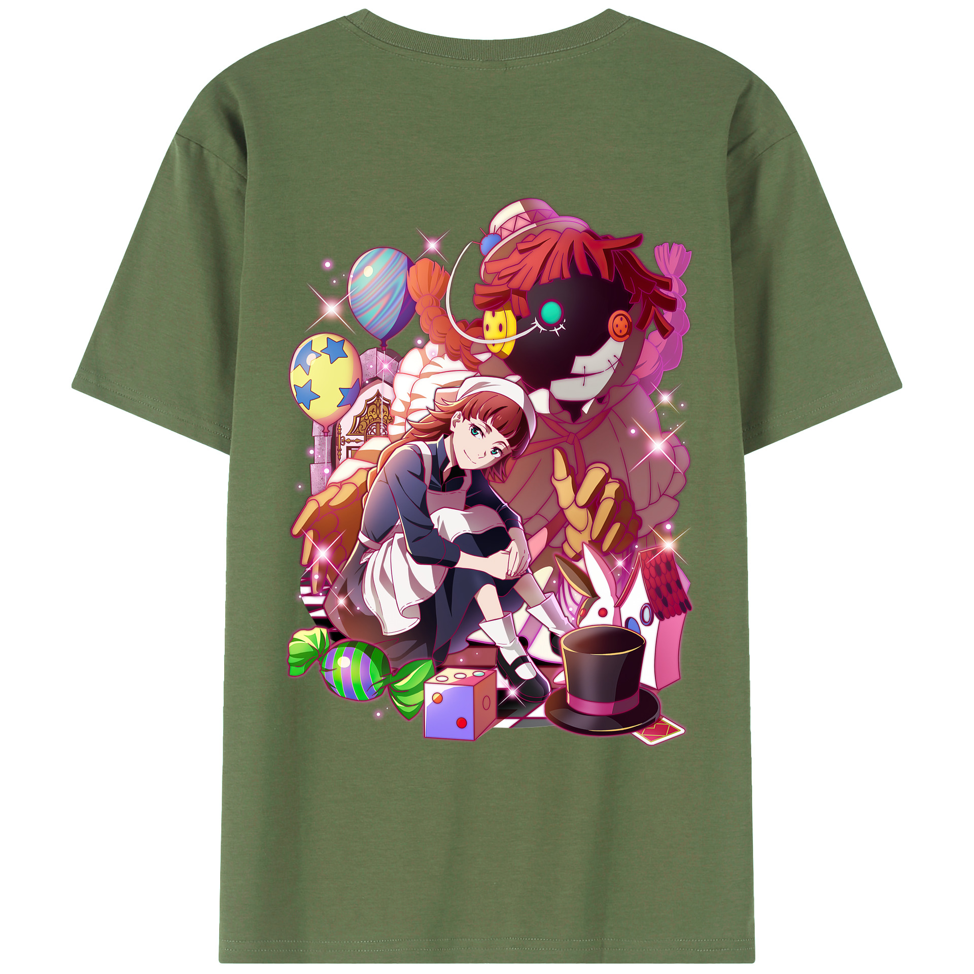 （画像用） 文豪ストレイドッグス Bungo Stray Dogs 綿100％ メンズ半袖Tシャツ（バックプリント） 通気性